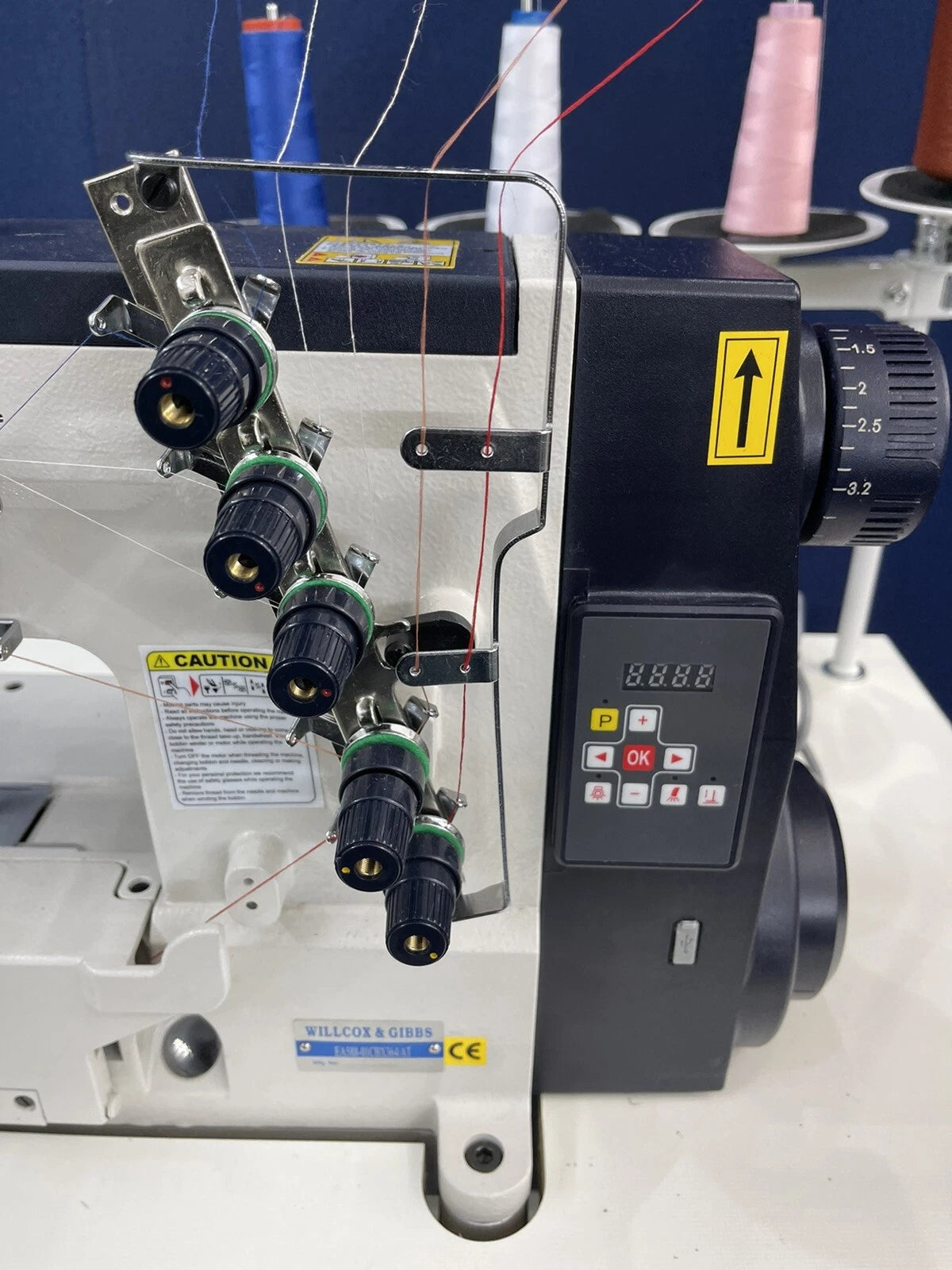 Wilcox & Gibbs Direct Drive Industrial Cover Stitch Sewing Machine