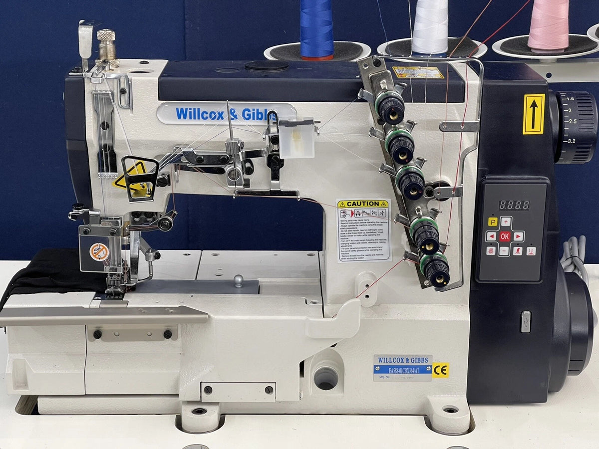 Wilcox & Gibbs Direct Drive Industrial Cover Stitch Sewing Machine