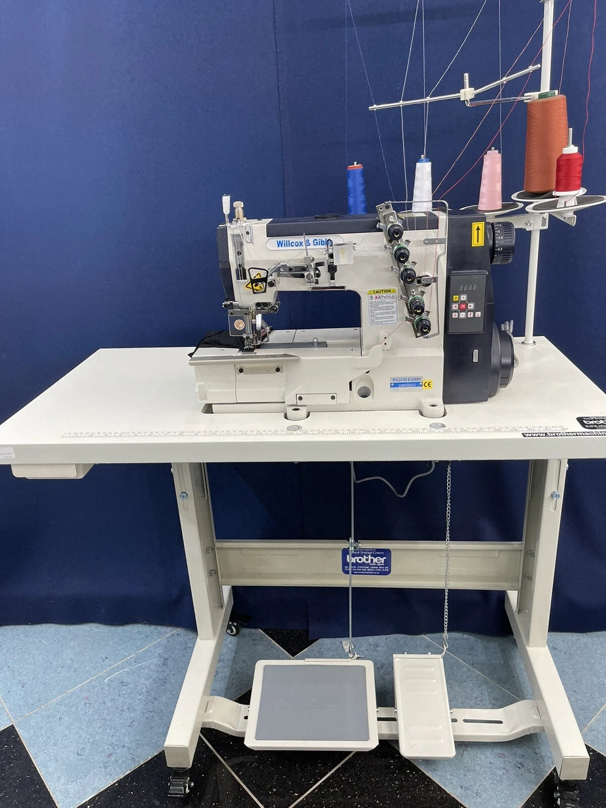 Wilcox & Gibbs Direct Drive Industrial Cover Stitch Sewing Machine