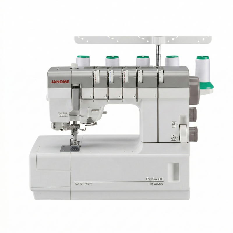 Janome CoverPro 3000 Professional Heavy-Duty Coverstitch Machine