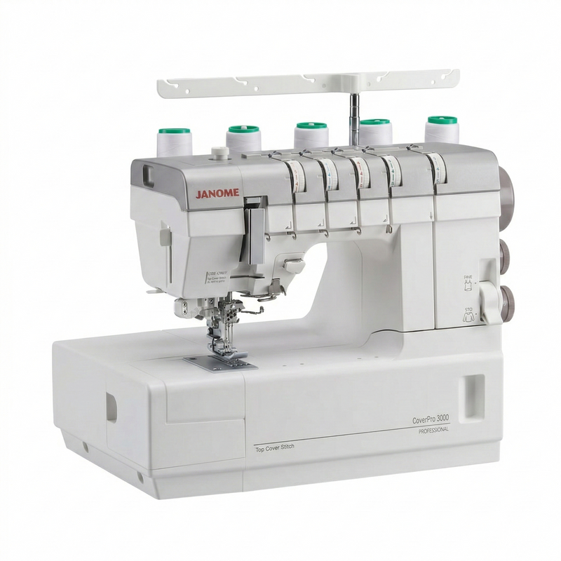 Janome CoverPro 3000 Professional Heavy-Duty Coverstitch Machine