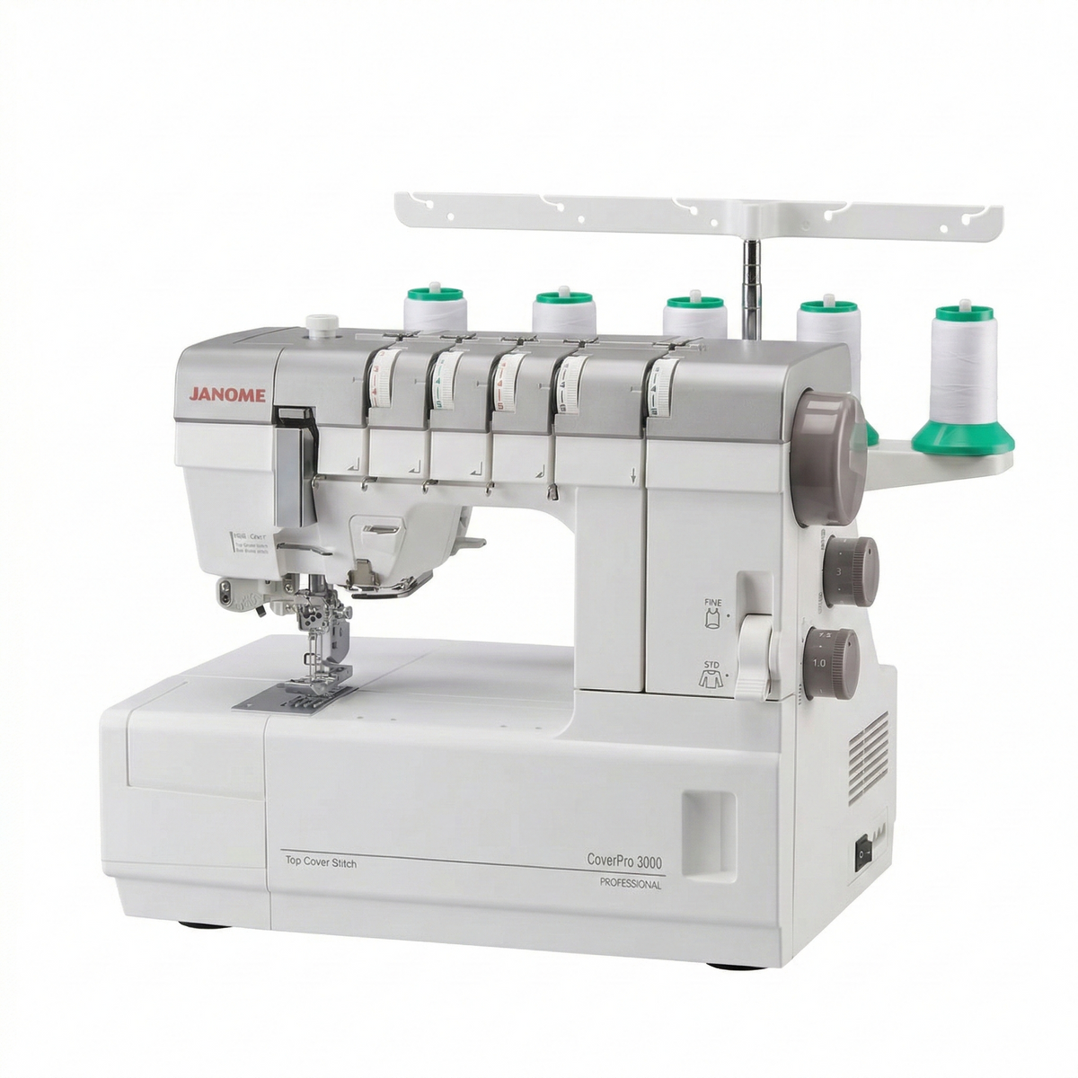 Janome CoverPro 3000 Professional Heavy-Duty Coverstitch Machine