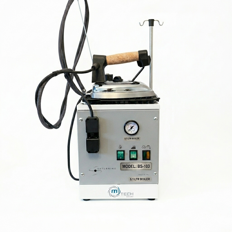 M-TECH SMART Saturnino 5.1L Professional Steam Boiler & Iron - Made in Italy