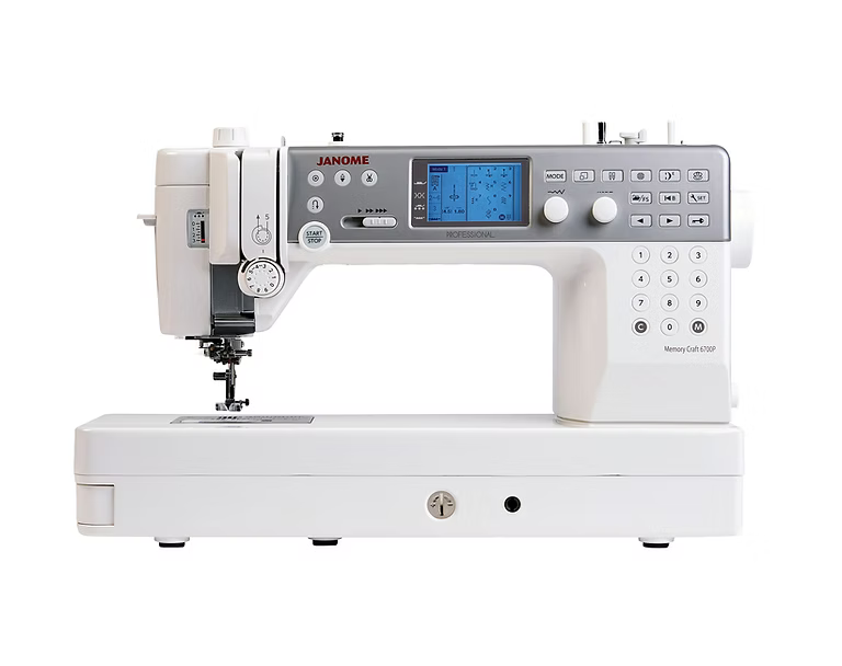 Janome Memory Craft 6700P High-Speed Flatbed Sewing Machine