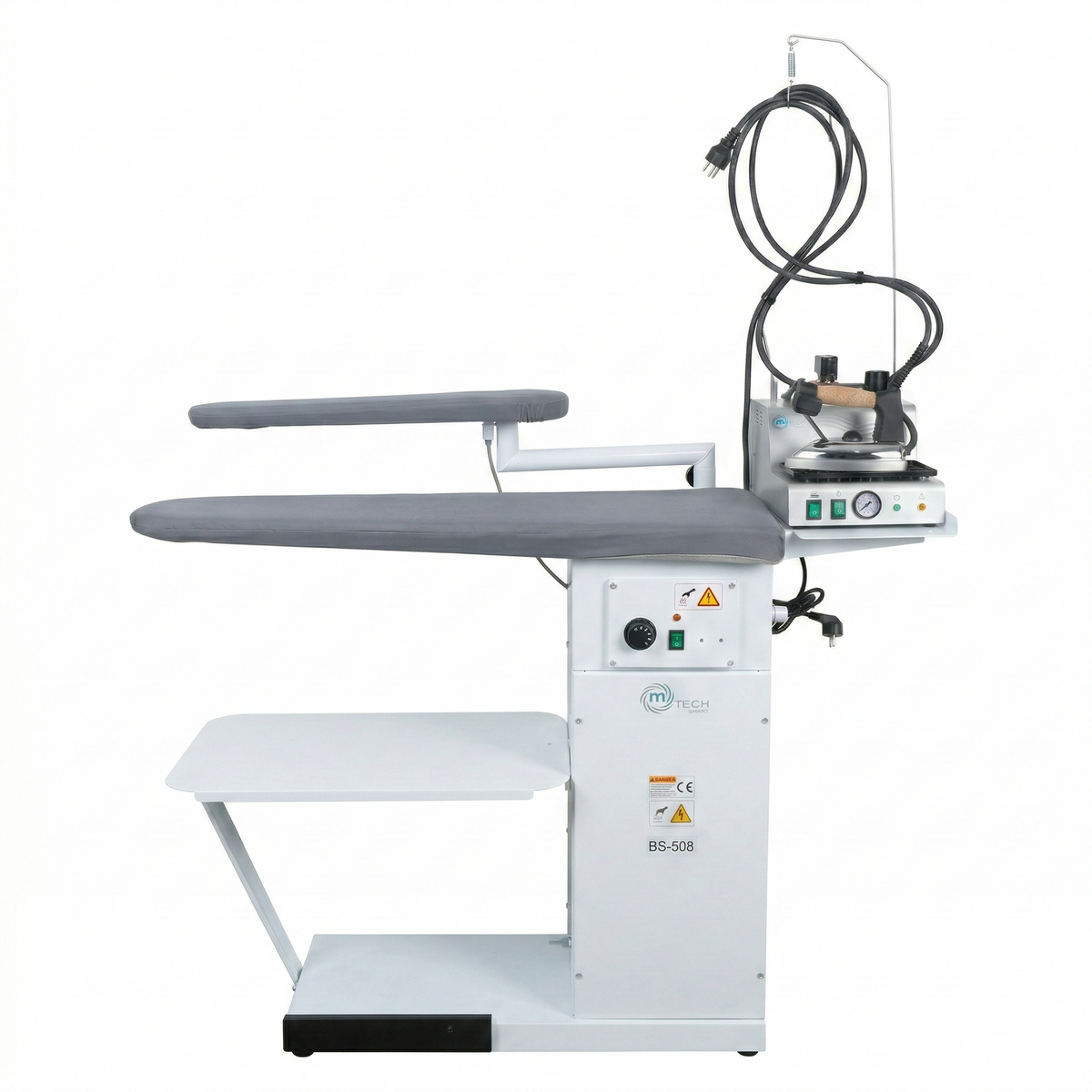M-TECH SMART BS-508 Industrial Vacuum & Heated Ironing Table with 2.8L Steam Boiler - Made in Italy