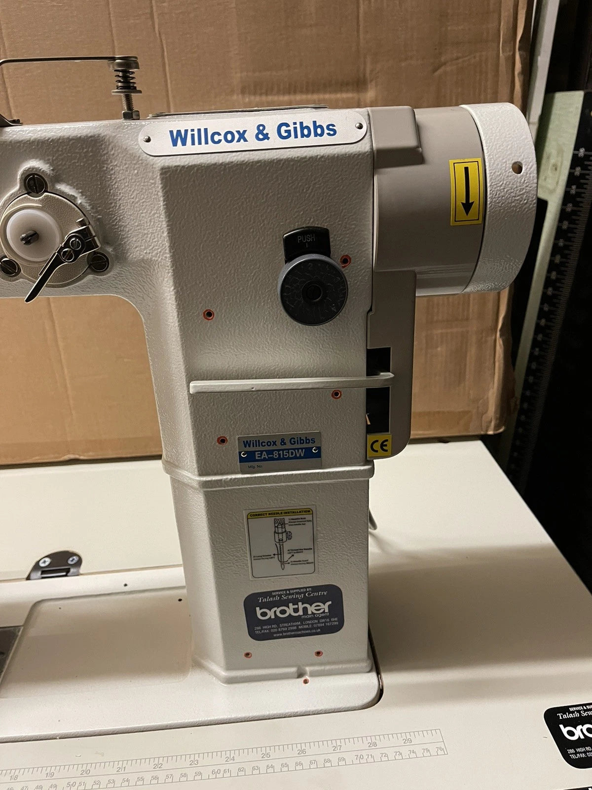 Wilcox & Gibbs WG 815-DD Industrial Post-Bed Wig Making Machine - Direct Drive