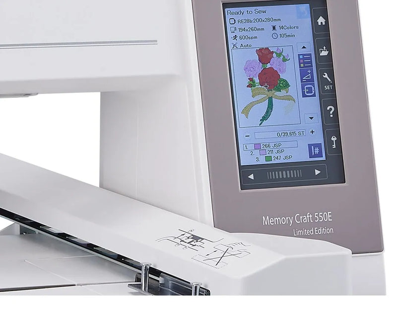 Janome Memory Craft 550E Limited Edition Embroidery Machine